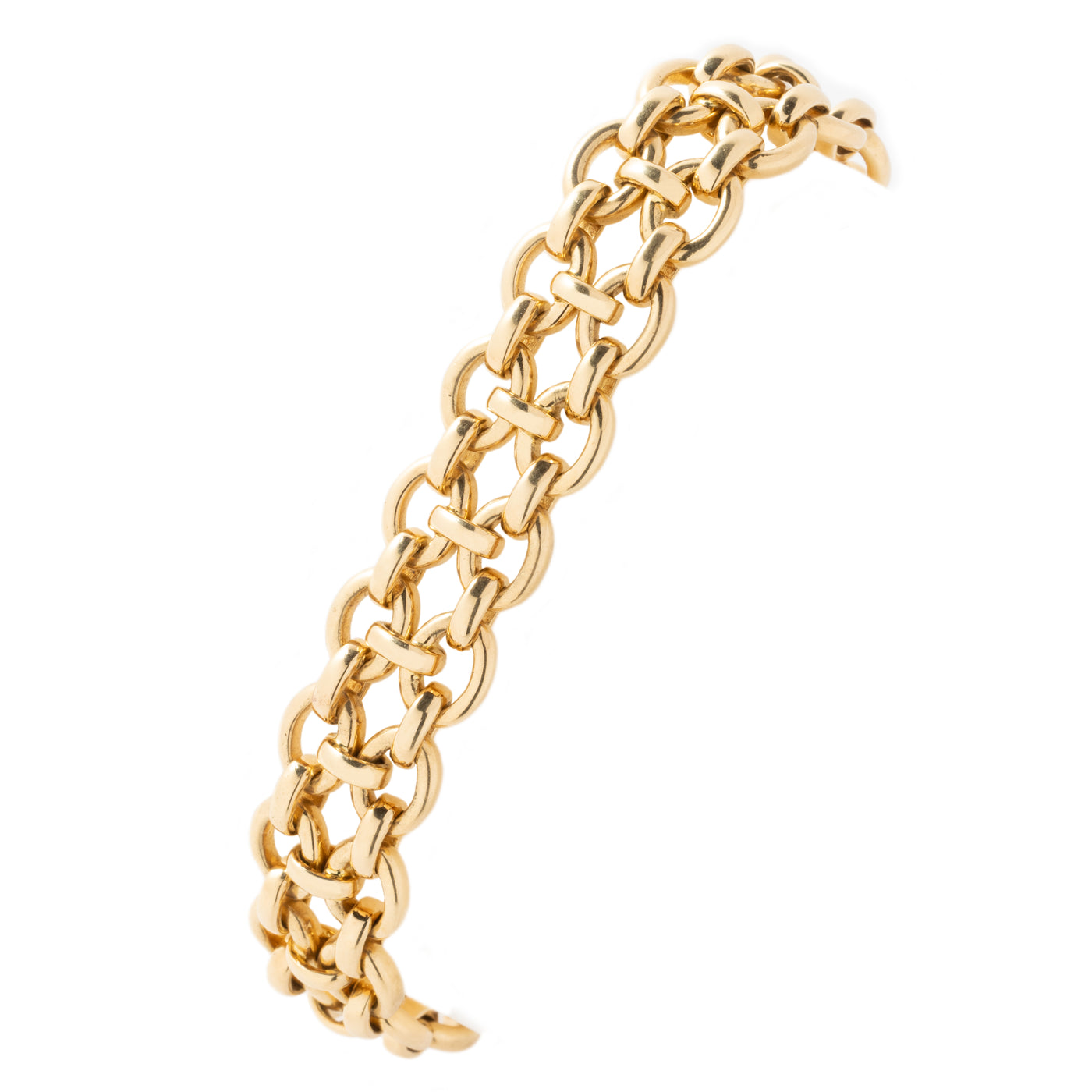 VINTAGE CARTIER 18 KARAT OVAL LINK BRACELET