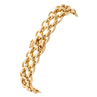 VINTAGE CARTIER 18 KARAT OVAL LINK BRACELET