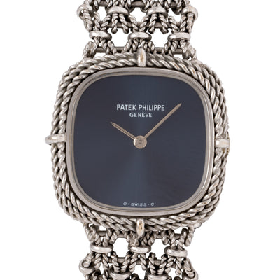 PATEK PHILIPPE 18 KARAT WHITE GOLD ELLIPSE WATCH