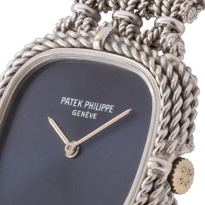 PATEK PHILIPPE 18 KARAT WHITE GOLD ELLIPSE WATCH