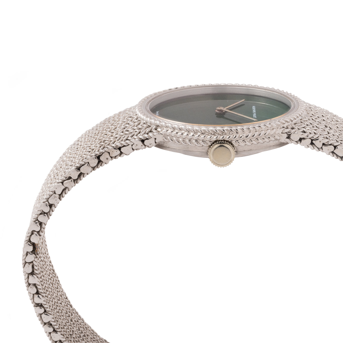 AUDEMARS PIGUET 18 KARAT WHITE GOLD BLOODSTONE DIAL