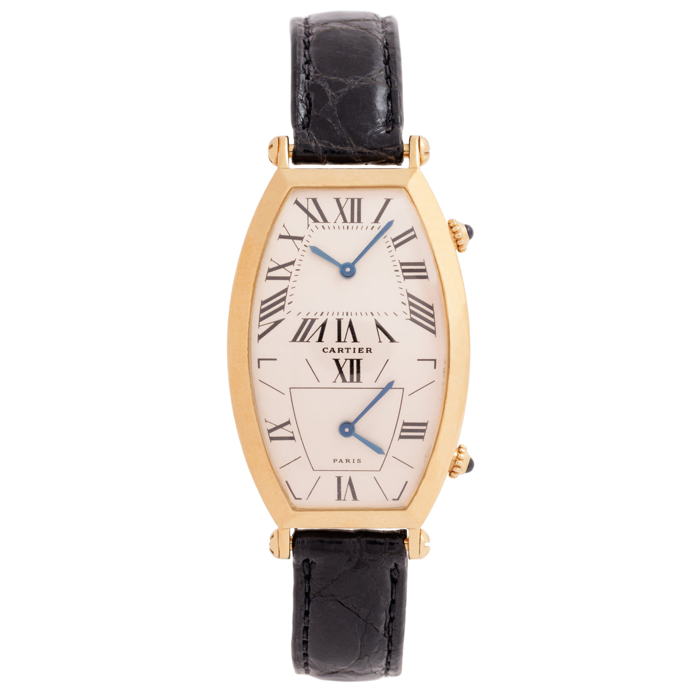 18K CARTIER TONNEAU YELLOW GOLD WATCH