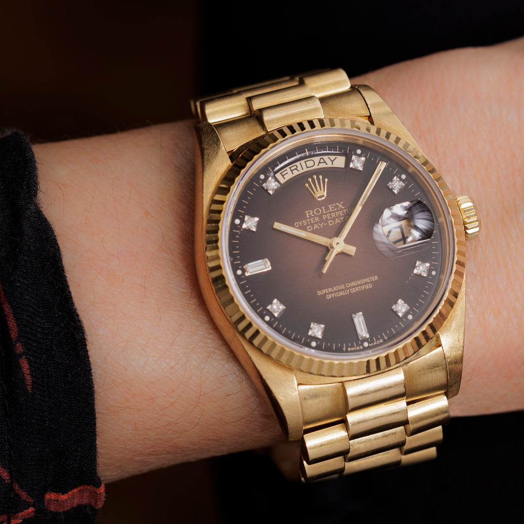 1986 rolex presidential best sale