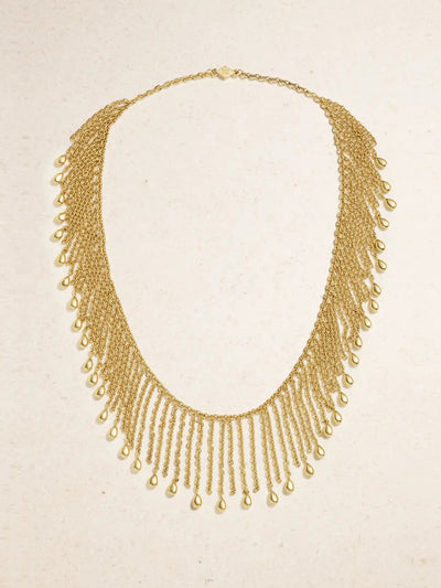 18K GOLD FRINGE VCA NECKLACE c.1990s